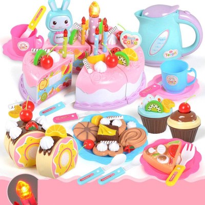 Children's Birthday Cake Toy 1-3 Years Old Boys And Girls Puzzle Kitchen Toys 86 Pieces